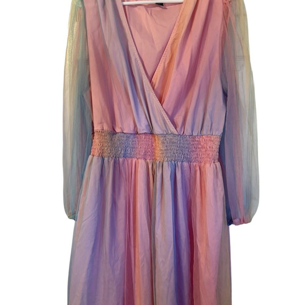 SHEIN Multicolor Long Sleeve Dress